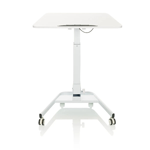 Table assis/debout / table de travail STAND VM-SU II avec roulettes, pliable, blanc hjh OFFICE