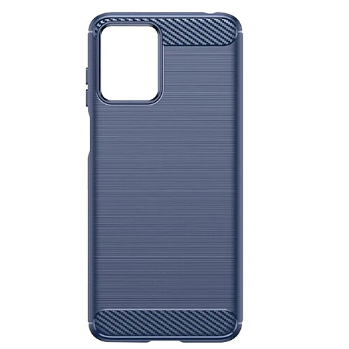 Avizar Coque pour Motorola Moto G23 et G13 Souple Effet Carbone Brossé Bleu Nuit