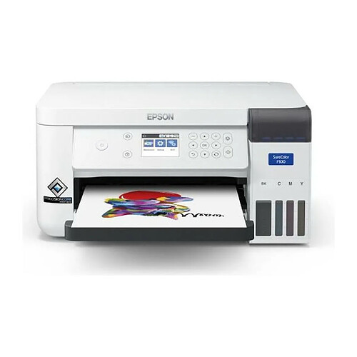 EPSON SC F100 - Imprimante a sublimation - A4 economique - Interface USB 2.0 - LAN - Wi-Fi