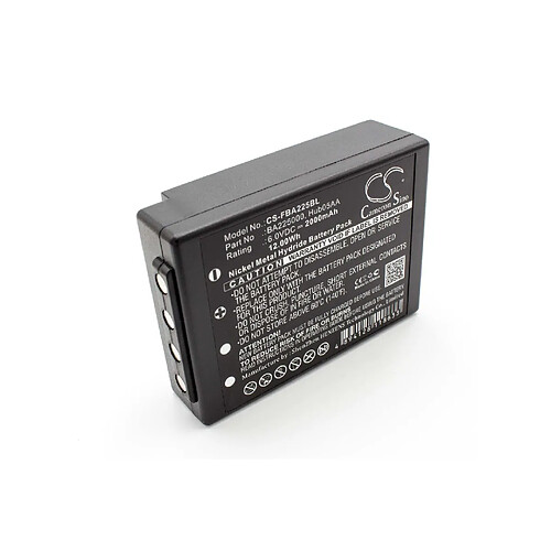 vhbw Batterie remplace HBC BA205030, BA206000, BA225030, BA226030, 005-01-00615 pour télécommande industrielle (2000mAh, 6V, NiMH)