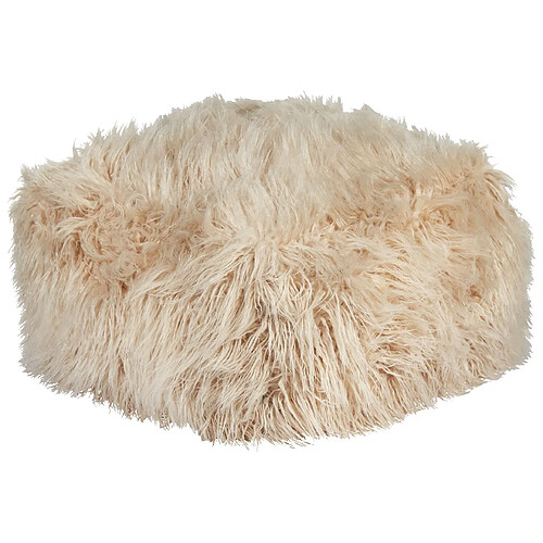 Beliani Pouf MUKKI Beige 50 cm 50 cm