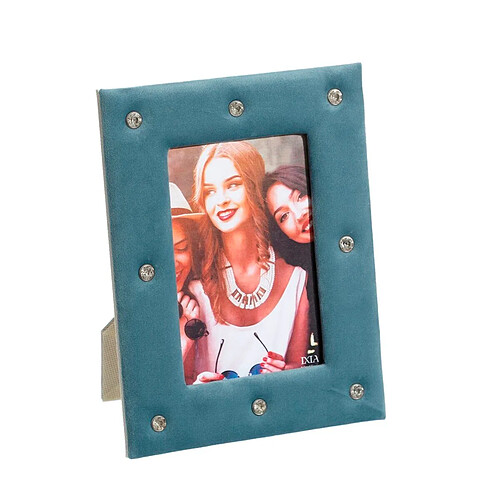 BigBuy Home Cadre photo Bleu clair Carton 10 x 15 cm 16,4 X 1 X 21,4 CM