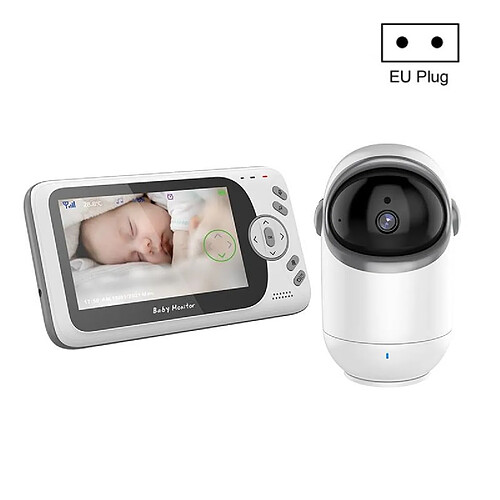 Babyphone Camera Vision Nocturne 4.3 Pouces Audio Vidéo Température Détection EU Plug YONIS