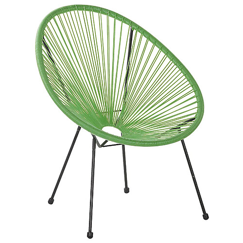 Beliani Chaise de jardin ACAPULCO II Vert