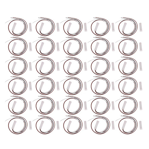 30-Pcs Contact De Fenêtre De Porte Magnétique Alarme Reed Interrupteur 3W 10-25mm