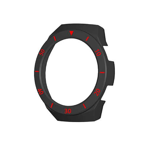 Coque en TPU bicolore avec échelle noir/rouge pour votre Huawei Watch GT2e