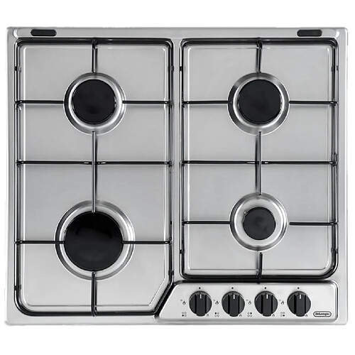 DeLonghi YAF46 ASV plaque Noir, Argent Intégré (placement) Gaz 4 zone(s)