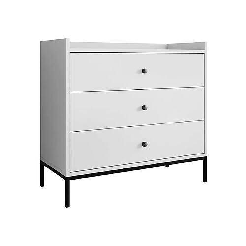 Bestmobilier Filipo - commode - blanc - 80 cm