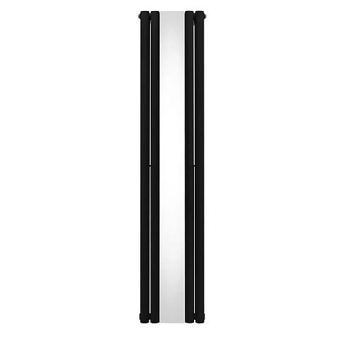 Monstershop Radiateur à Colonne Ovale avec Miroir - 1800mm x 380mm – Noir