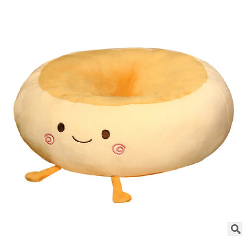 Universal 38cm Créatif Kawaii Nourriture Pain Peluche Jouet Peluche Gâteau Moelleux Toast Poupée Sieste Dormir Coussin Canapé Matelas Drôle Enfants Cadeaux | Oreiller en peluche (jaune lait)