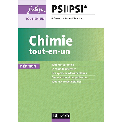 Chimie tout-en-un PSI, PSI* · Occasion