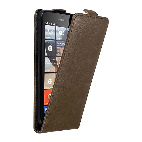 Cadorabo Coque Nokia Lumia 640 Etui en Marron