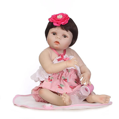 Universal Poupée bébé régénérée quai silicone souple 22/55 cm réaliste poupée jeune fille mariée.