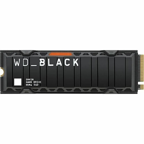 Western Digital WD Black™- Disque SSD Interne RGB - SN850 - 500Go - M.2 NVMe Dissipateur de chaleur (WDS500G1XHE)