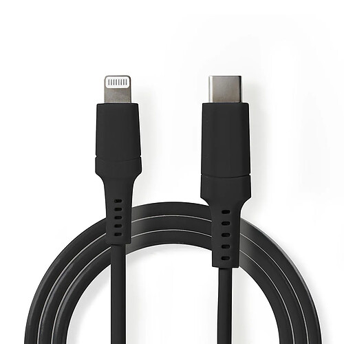 NEDIS Câble Lightning Apple Mâle 8 Broches Apple Lightning vers USB-C™ 2,0 m Noir