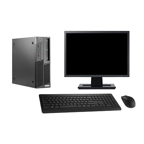 PC Lenovo M90 SFF Ecran 19" Intel Core i5-650 RAM 8Go Disque 1To Windows 10 Wifi · Occasion