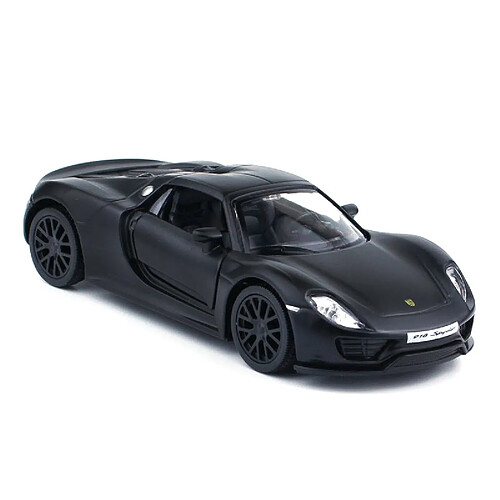 Universal Porsche 9181/36 Véhicule en métal Moulé sous pression Retour à traction Modèle Jouet Garçon Collection Cadeau de Noël Décoration de la maison de bureau | Voiture jouet moulée sous pression(Le noir)