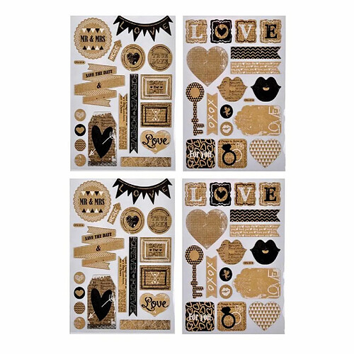 Paris Prix Lot de 2 Planches de Stickers Love Naturel