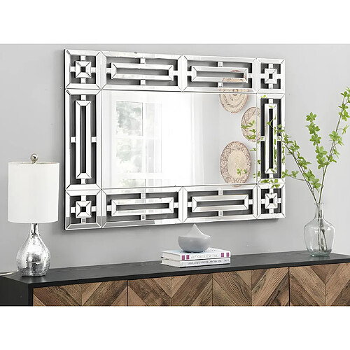 Vente-Unique Miroir mural en inox - L. 120 x H. 80 cm- LOAYE