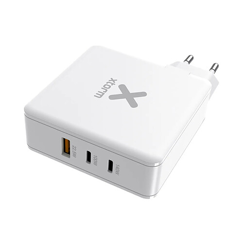 Chargeur Secteur 140W Technologie Gan 2 USB-C + USB Compact Xtorm Volt Blanc