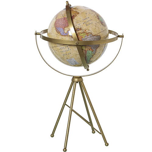 Globe terrestre Alexandra House Living Multicouleur Métal 25 x 47 x 25 cm