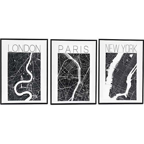 Sil Assortiment de 3 cadres Londres/Paris/New York.