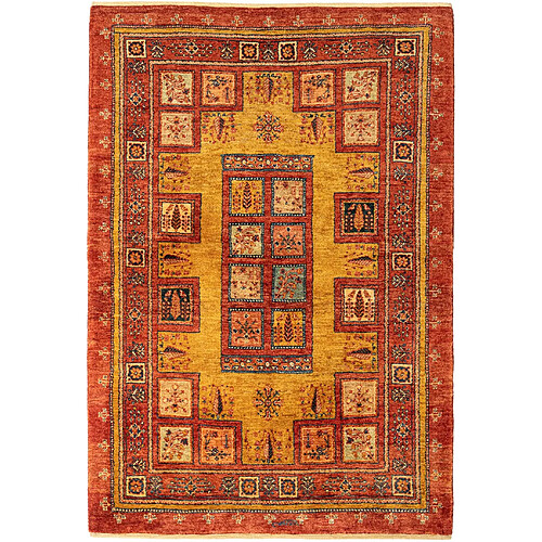 Vidal Tapis de laine 160x110 rouge Kashkuli