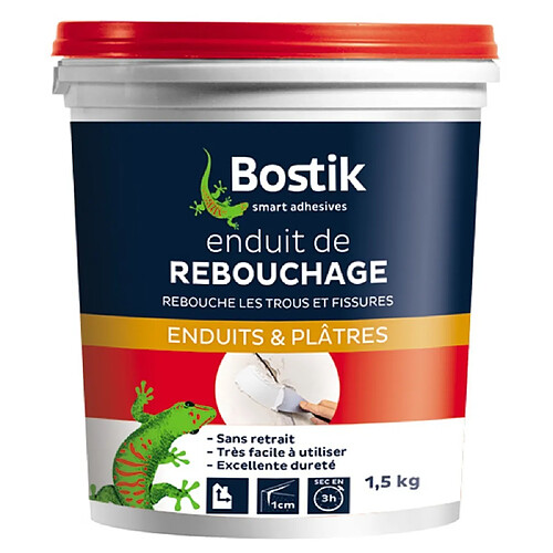 Enduit de rebouchage pâte Bostik 1,5kg