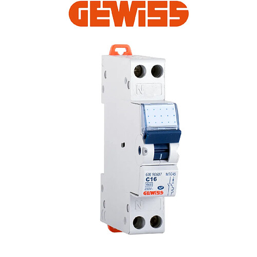 Gewiss - Disjoncteur 1P+N 16A