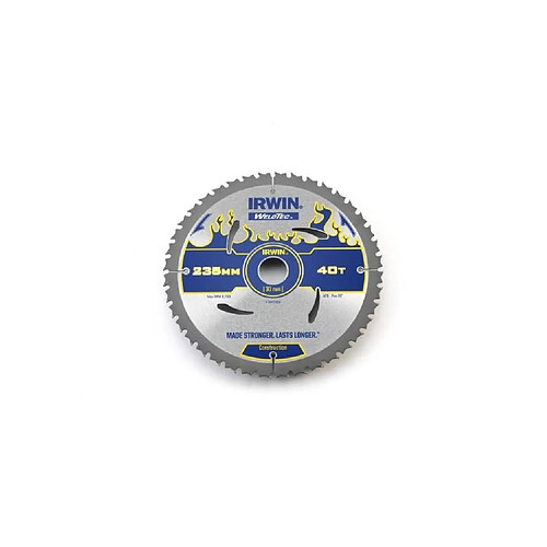 IRWIN Lame de scie circulaire weldtec 235x30x2,4 mm 40 dents