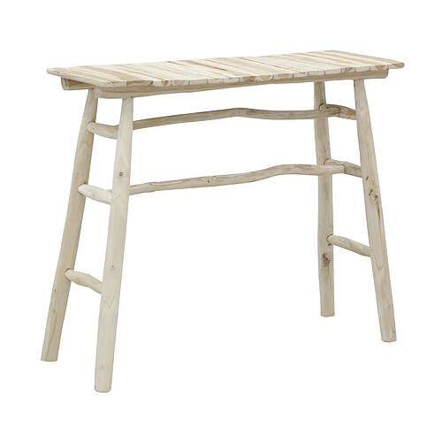 Aubry Gaspard Console en teck naturel.