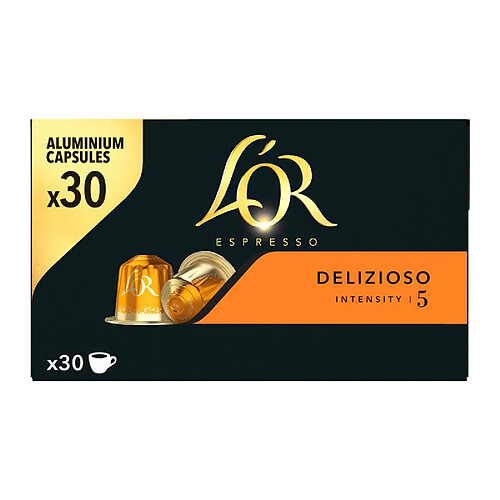 Capsule compatible Nespresso L'OR Espresso Delizioso x 30