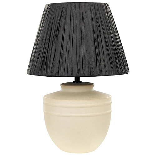 Beliani Lampe à poser TIGRE Céramique Beige