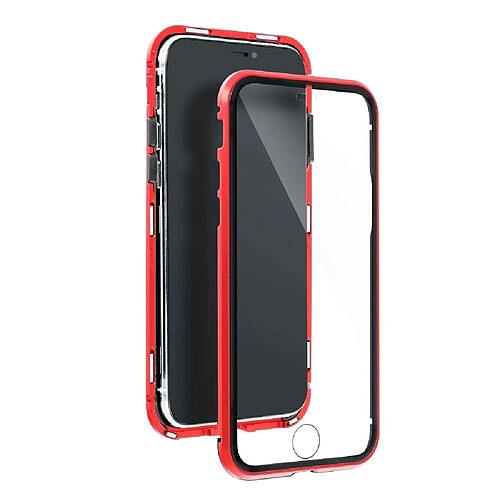 Ozzzo coque magneto 360 pour samsung s21 plus rouge