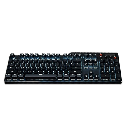 Wewoo Ajazz AK35I Multimedia Knob Gaming Backlight Alloy Machinery Keyboard Black Blue Axis