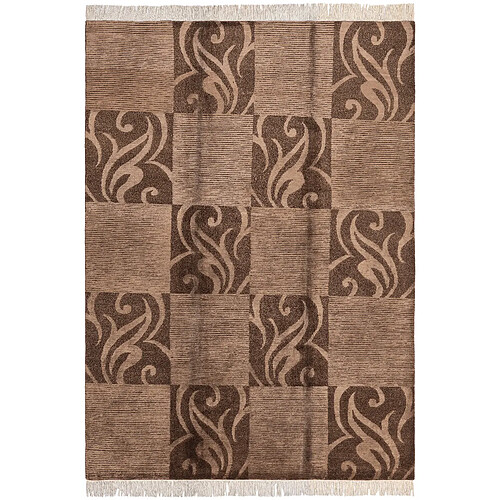 Vidal Tapis de laine 244x173 brun Darya