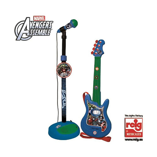 Reig Guitare Et Micro Avec Amplificateur - Avengers