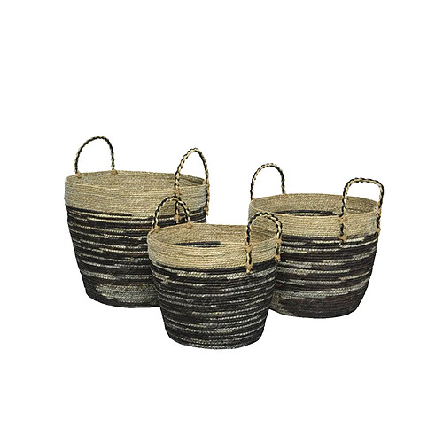 Kaemingk Lot de 3 paniers en jute - Nos Envies Déco