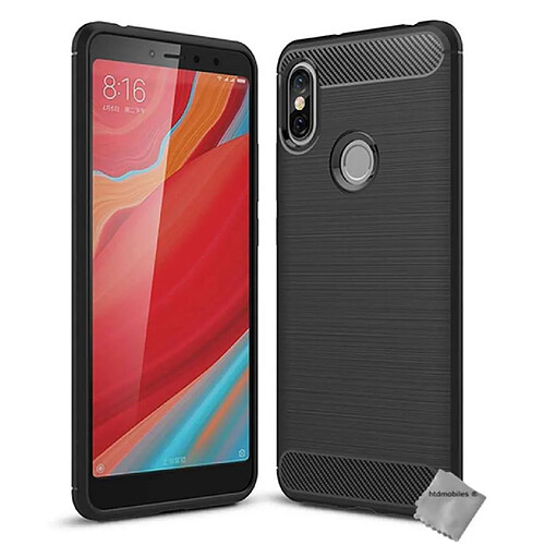 Htdmobiles Coque silicone gel carbone pour Xiaomi Redmi S2 + film ecran - NOIR