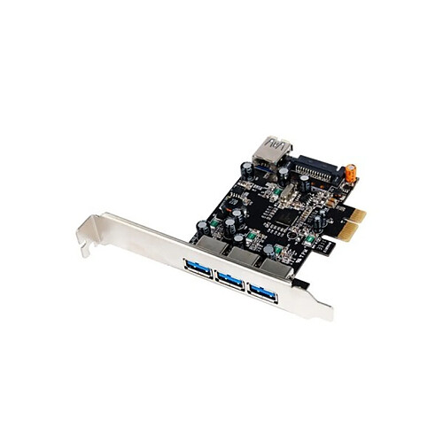 Abi Diffusion Carte contrôleur USB 3.0 PCI-Express 3 ports +1 int. +Low Profile