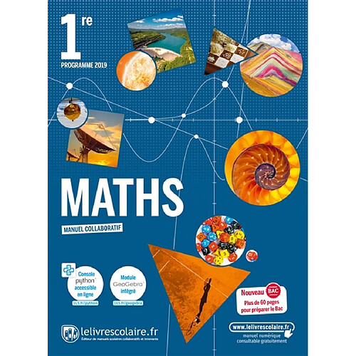 Maths 1re : programme 2019 : manuel collaboratif