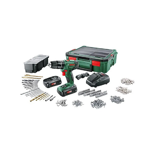 BOSCH PSB 1800 + SystemBox Perceuse-visseuse a percussion 18V 2 vitesses sans-fil Lithium-Ion