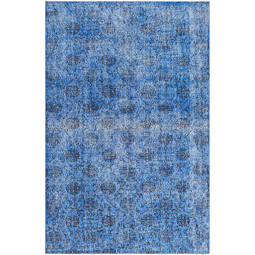 Vidal Tapis de laine 269x173 Bleu Ultra Vintage