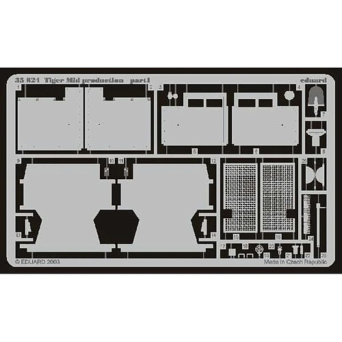 SD.Kfz 181 Tiger I Detailsatz Außen - 1:35e - Eduard Accessories