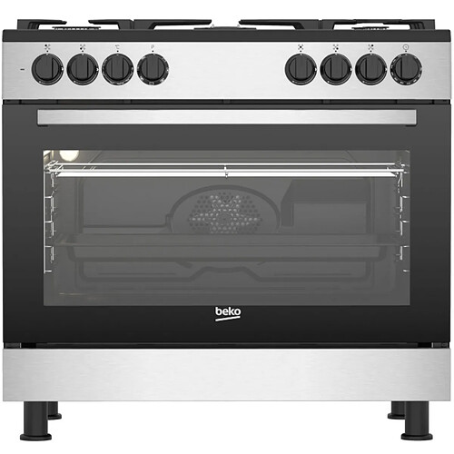 Piano de cuisson gaz 111l 5 feux inox - GM15122DXB - BEKO