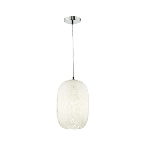 Luminaire Center Suspension Kari Verre blanc