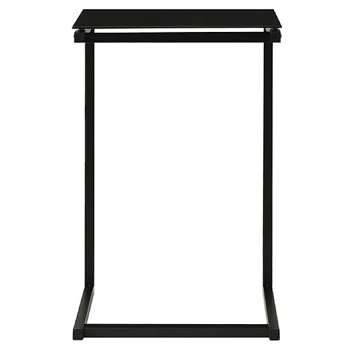 Maison Chic Table d'appoint | Table Basse Noir 40x40x60 cm Verre trempé -GKD27722