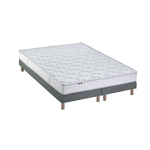 Idliterie Ensemble Matelas Mousse Haute Résilience CIRRUS + Sommier - Made in France