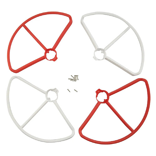 protecteur de hélice protecteur pour mjx b2c b2w bugs2 avion à quatre axes rouge + blanc