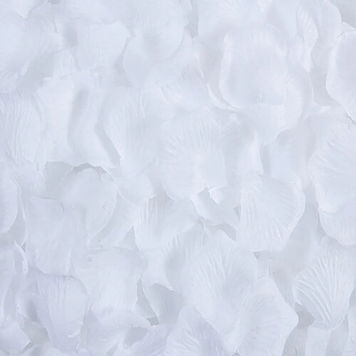 Wewoo Fleurs Artificielles 1000 PCS Mariage Artificielle De Pétales De Rose Décorations De Blanc